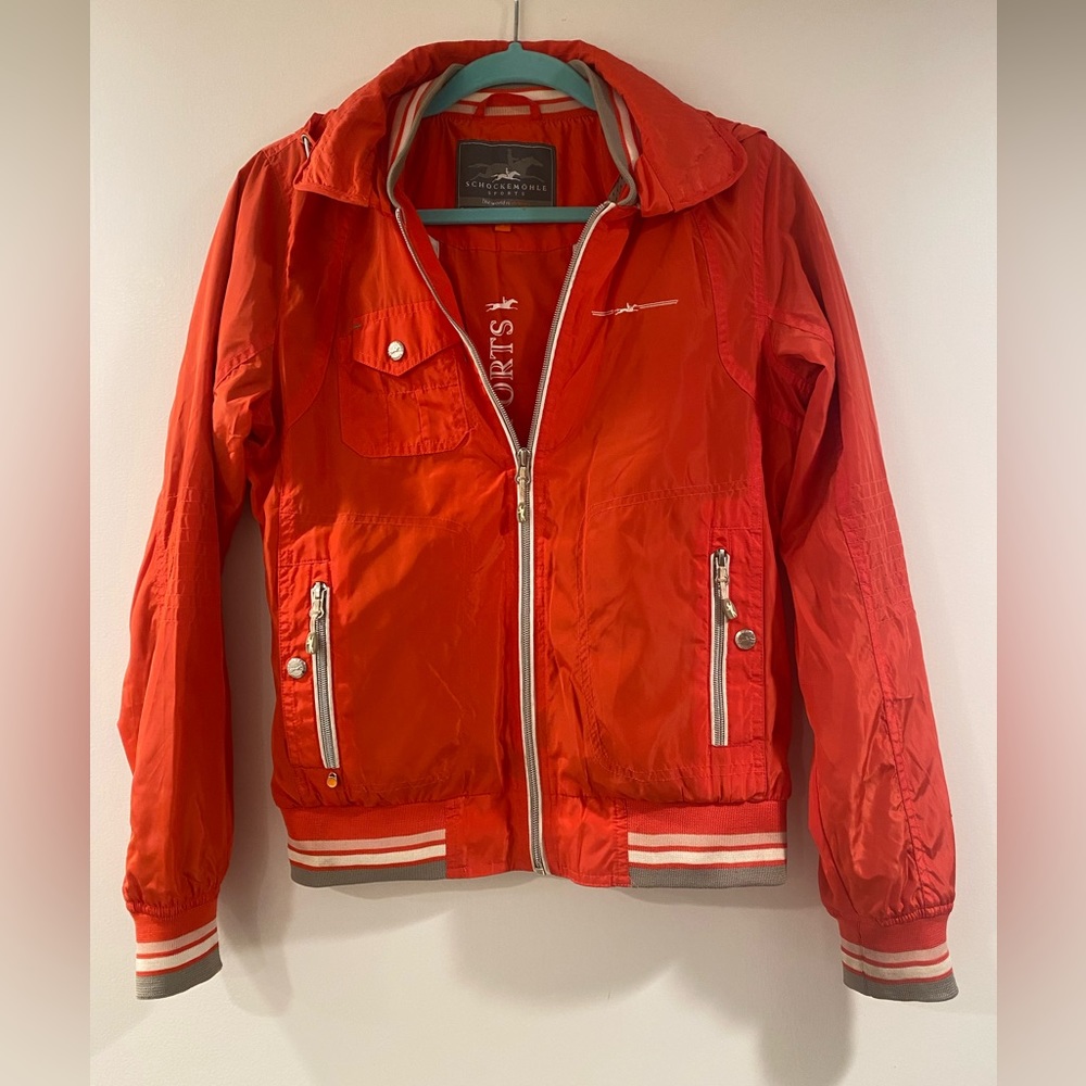 Schockemöhle windbreaker bomber jacket with hood